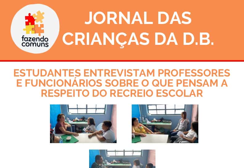 Capa do Jornalzino da escola DB